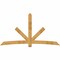 Ekena Millwork Alberta Rough Sawn Timber Gable Bracket, Western Red Cedar, 108"W x 58"H x 2"D x 6"F, 13/12 Pitch GBW108X58X0206ALB00RWR - alternate 1